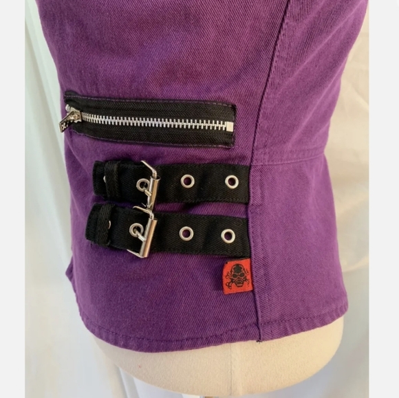 Tripp NYC purple denim Vintage 💜 New with tags jacket. Size m - Picture 4 of 9